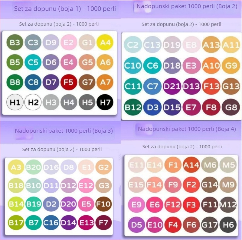 Fused Bean dopunski paket – DIY plosna puzzle igračka, plastika, uzrast 7–14 godina