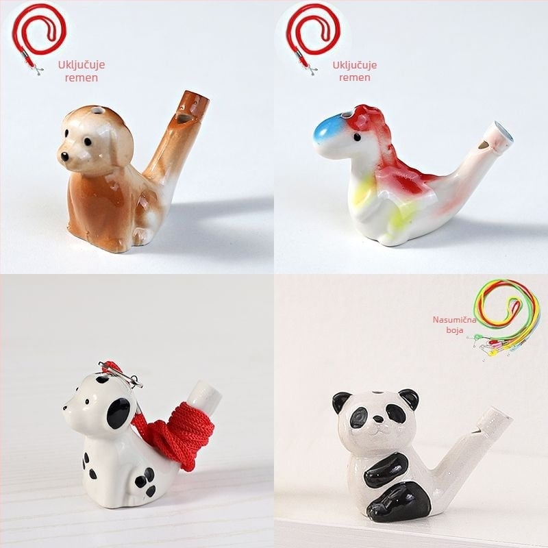 Keramički zviždaljka vodene ptice — suvenir igračka za turistička mjesta; idealan osobni poklon za kolege, prijatelje, djecu ili učenike (Enshi); pogodno za Dan učitelja, Dan državnosti i Dan djece; savršeno za putničke uspomene, završnice i zabave.