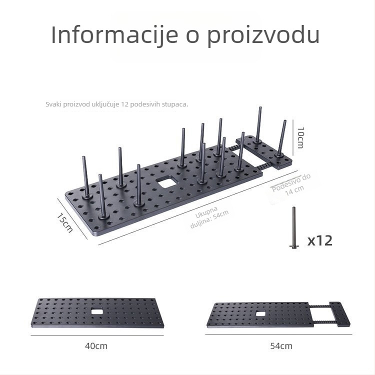 Stalak za posuđe s ladicom za odvod i višenamjenski proširivi organizator u ormariću