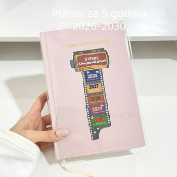 2026–2030 Filmsko Vrijeme Petogodišnji A5 Planer Dnevnik