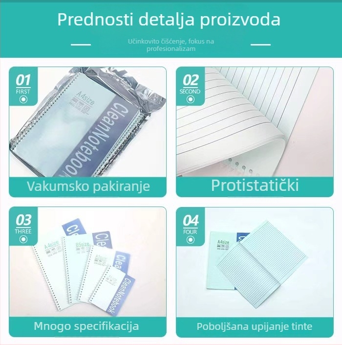 Bilježnica s PU koricom, veza s listovima koji se mogu odvojiti, papir od sirovog drvnog pulpa 80 g/m², 1–50 stranica, poslovni/minimalistički stil