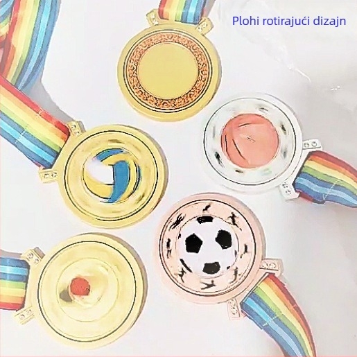 Medaile – legura, otisnuti logotip, prilagodljive, ovlaštena uporaba, zlatno premazana kartica