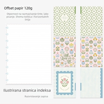 Bilježnica – Odvojivi dnevnik-planner, vezanje prstenima, PVC omot, offset papir 120 g, 100–200 stranica