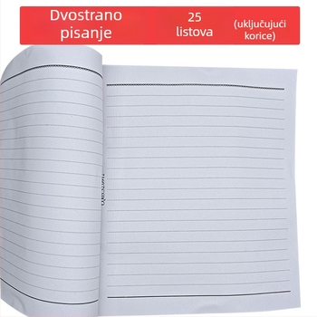 Bilježnica s papirom od drvene celuloze, 75 g, retro stil
