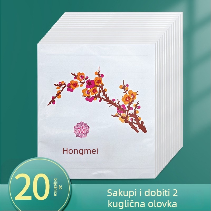 Bilježnica s papirom od drvene celuloze, 75 g, retro stil