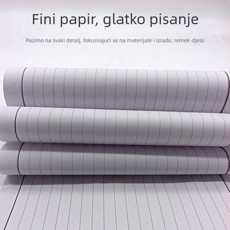 Bilježnica s papirom od drvene celuloze, 75 g, retro stil