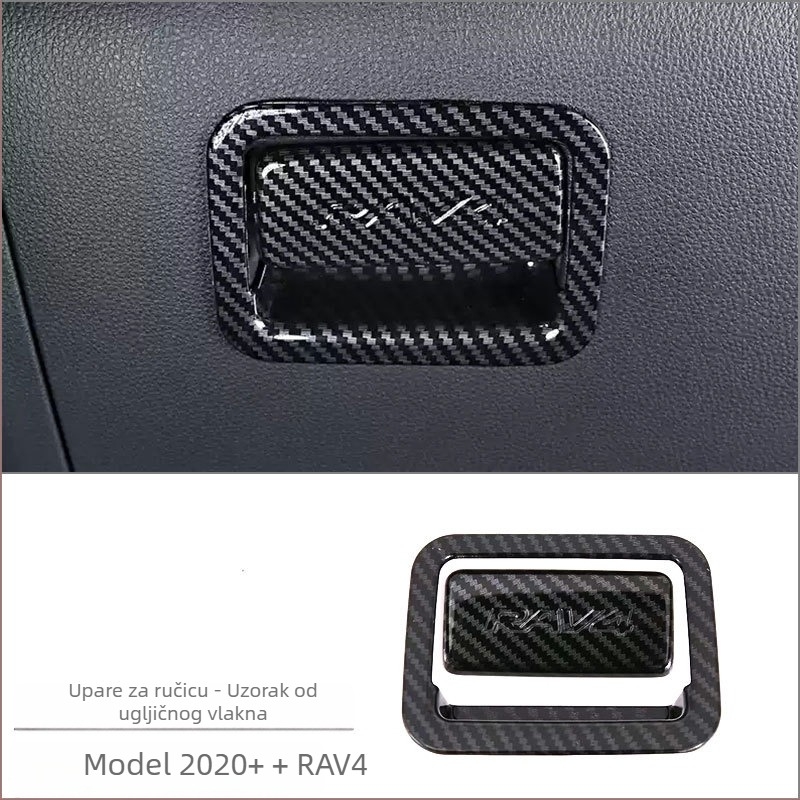 ABS unutarnja modifikacijska oprema za Toyota RAV4 RongFang — jedinstveni kalup središnje konzole, držač šalice i panel prekidača