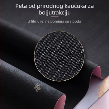 Protuklizna sklopiva joga prostirka, gumena, debljina 1,5 mm, težina 1250 g