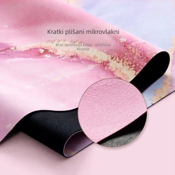 Protuklizna sklopiva joga prostirka, gumena, debljina 1,5 mm, težina 1250 g