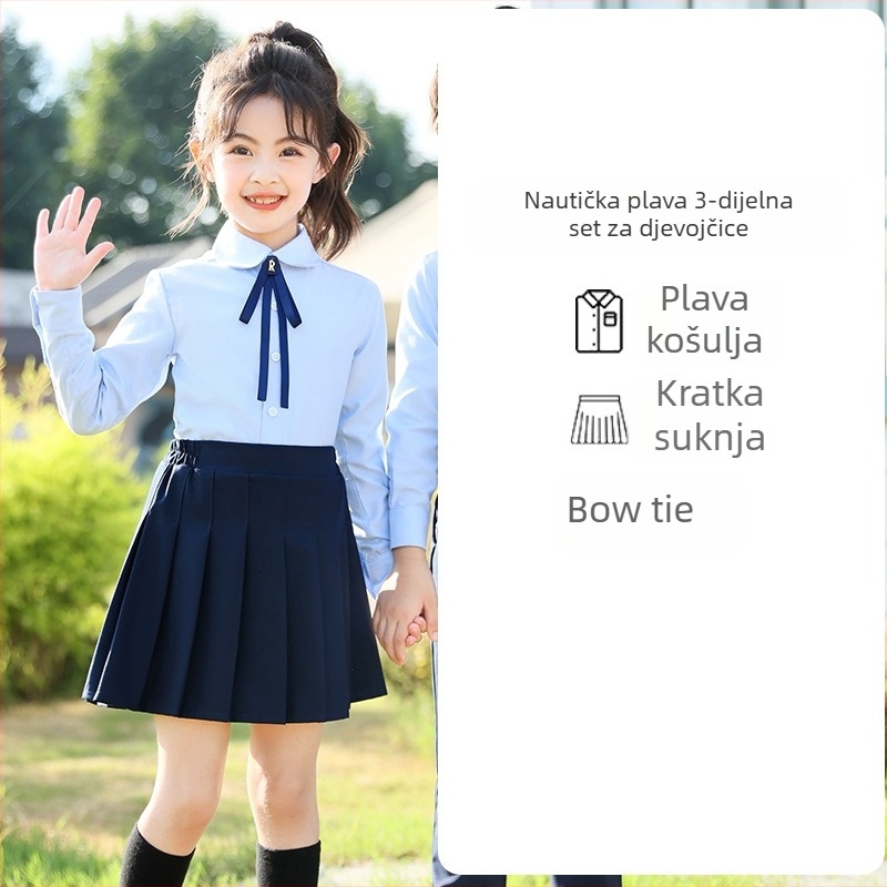 Yinuofang unisex set djece za predstave i školsku uniformu u akademskom stilu, tkanina od poliesterskog vlakna, za dob 3–8 godina