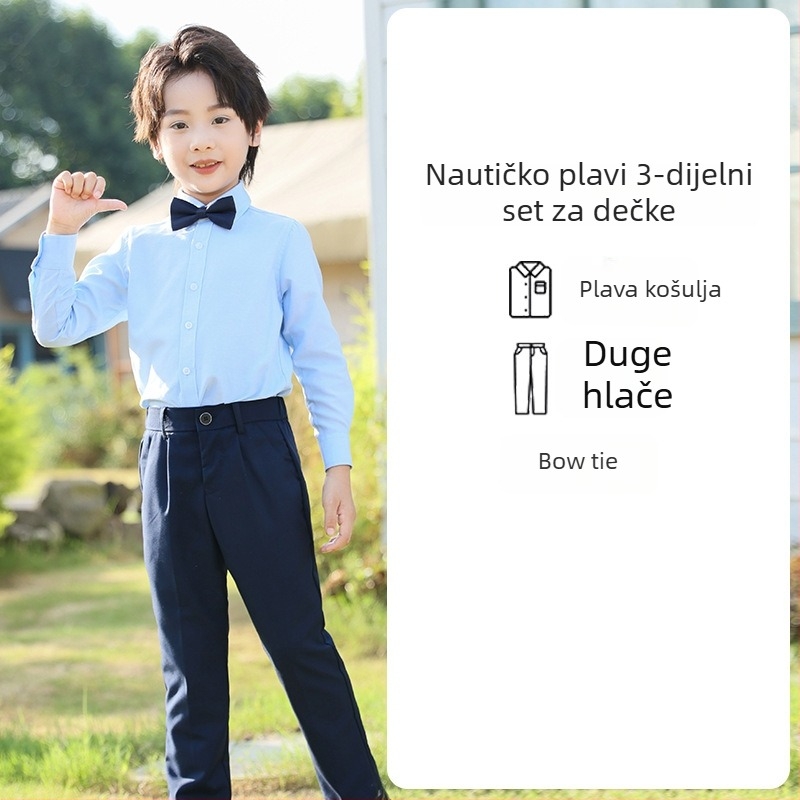 Yinuofang unisex set djece za predstave i školsku uniformu u akademskom stilu, tkanina od poliesterskog vlakna, za dob 3–8 godina