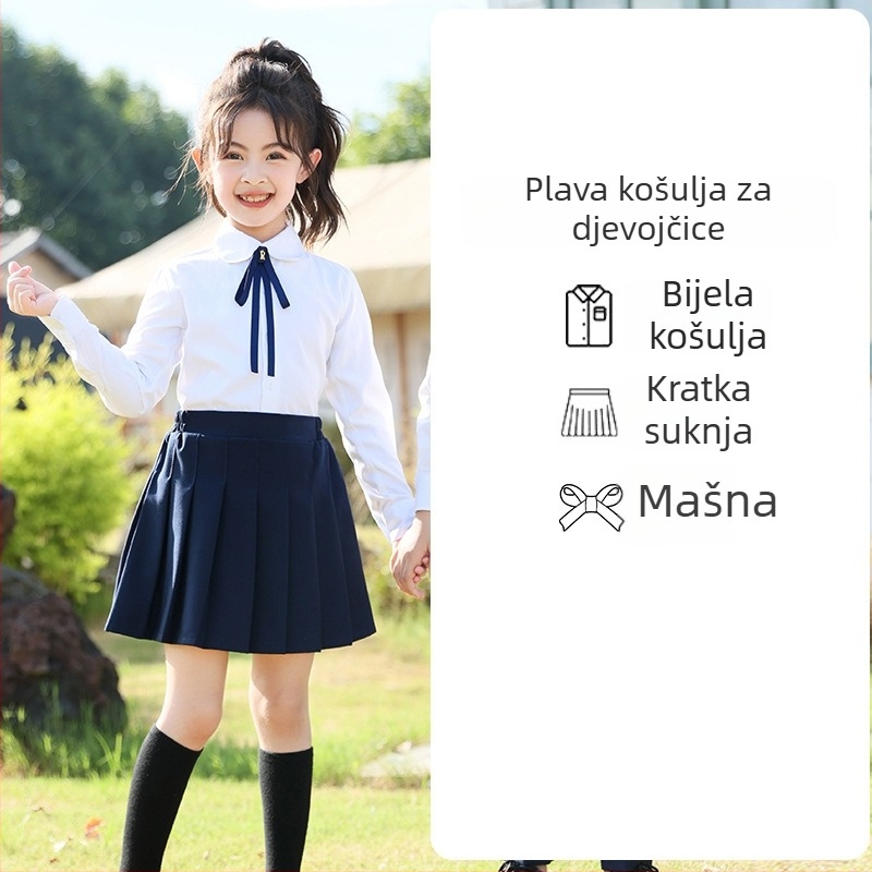 Yinuofang unisex set djece za predstave i školsku uniformu u akademskom stilu, tkanina od poliesterskog vlakna, za dob 3–8 godina