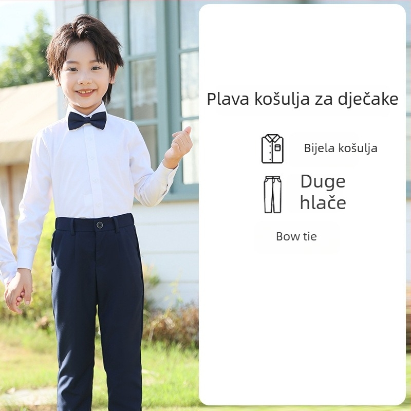 Yinuofang unisex set djece za predstave i školsku uniformu u akademskom stilu, tkanina od poliesterskog vlakna, za dob 3–8 godina