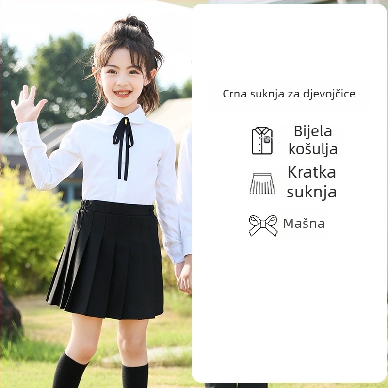 Yinuofang unisex set djece za predstave i školsku uniformu u akademskom stilu, tkanina od poliesterskog vlakna, za dob 3–8 godina