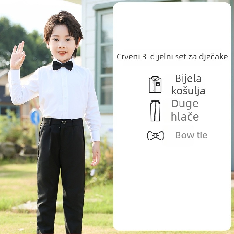 Yinuofang unisex set djece za predstave i školsku uniformu u akademskom stilu, tkanina od poliesterskog vlakna, za dob 3–8 godina
