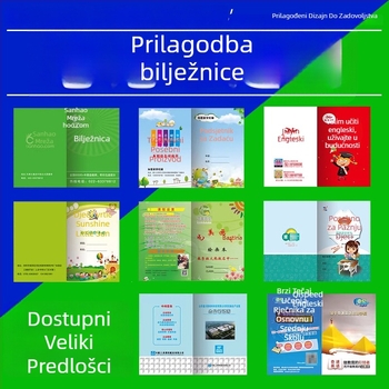 A5 prilagođeni bilježnica s bežičnim povezivanjem, papir offset 80 g/m², dvostrani offset papir, moguć ispis logotipa, prilagodba uključena, model bzdz0011, Snail Stroll