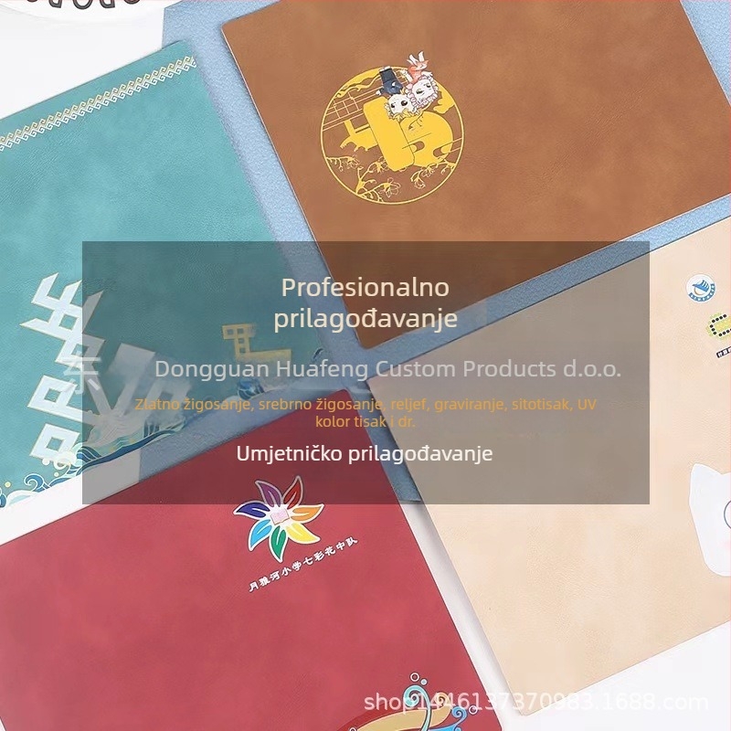 Poslovni bilježnica set, PU omot, ljepilo povezivanje, Forest papir 80 gsm, aluminijska legura, model 00102