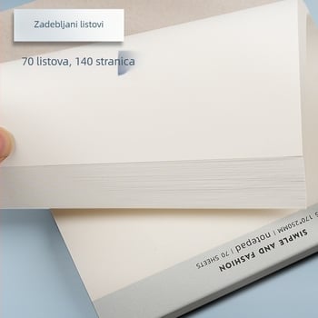 Veličine A4, velika bilježnica s PP omotom, linije i perforirane stranice, B5 bilježnica za početnike, tvrdi uvez