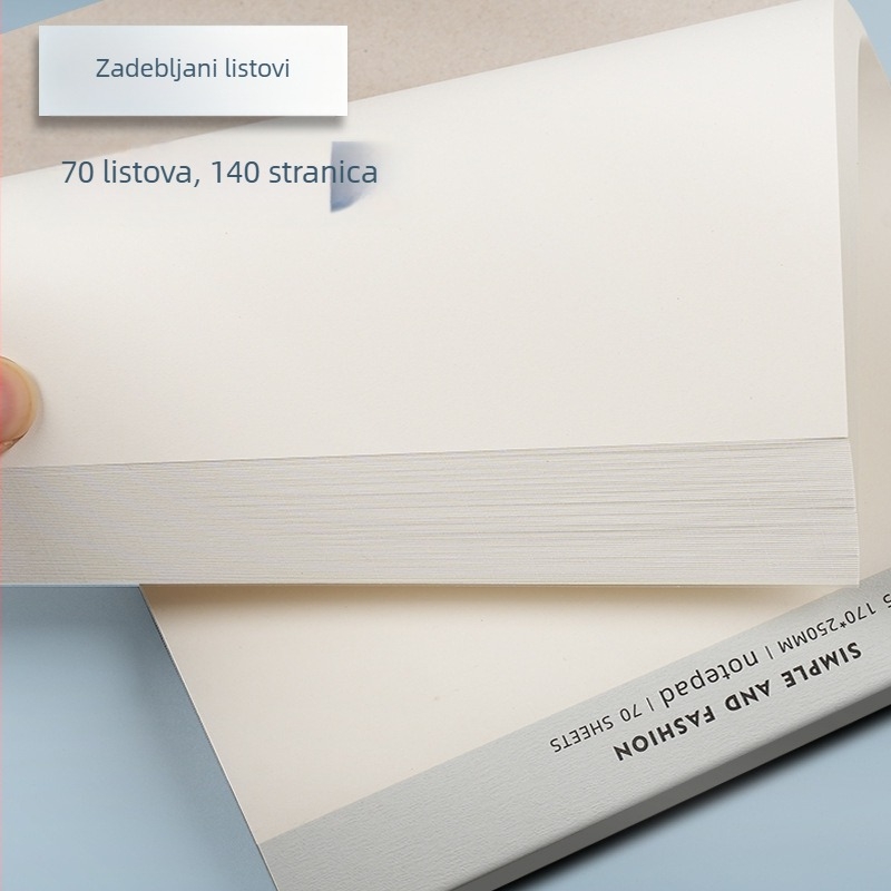 Veličine A4, velika bilježnica s PP omotom, linije i perforirane stranice, B5 bilježnica za početnike, tvrdi uvez
