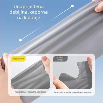 Odrasli EVA kišni pončo, višekratno korišten, cijelo tijelo dizajn, 140 g tkanina, PU ljepilo vodootporni sloj