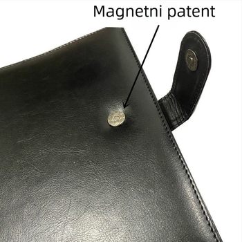 Notesnik s kopčom za rupe, naslovnica od PU koja mijenja boju i imitirane kože, Dowling papir 80 g, nehrđajući čelik, 100 stranica, model Zp-1088a