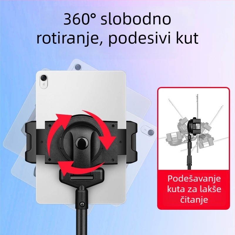 Univerzalni držač za telefon i tablet – stativ za noćni ormarić ili pod, za live streaming, fotografiranje i snimanje videa