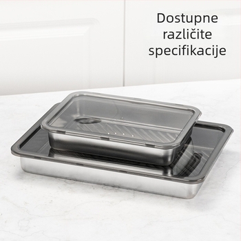Kutija za obrok od nehrđajućeg čelika 304, pravokutna, 800–1000 ml, višefunkcionalna, moderan minimalistički dizajn