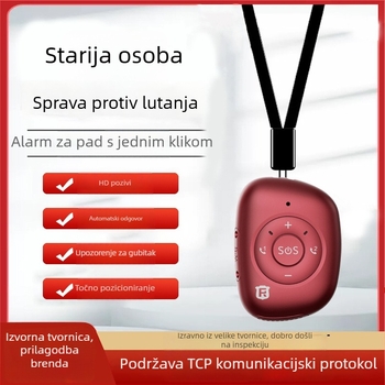 RF-V50 Privjesak s 4G povezom, SOS poziv jednim pritiskom, baterija 1000 mAh, kompatibilno s iOS