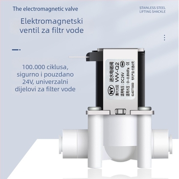 Elektromagnetni ventil za pročišćivač vode, ulaz vode 2-put/3-put, materijal POM, model NY, za sustave pročišćavanja vode