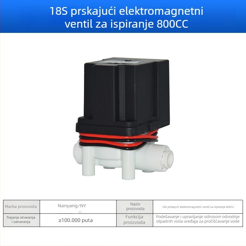 Elektromagnetni ventil za pročišćivač vode, ulaz vode 2-put/3-put, materijal POM, model NY, za sustave pročišćavanja vode