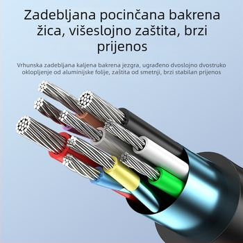 USB 3.0 Type-C na Micro-B kabel za vanjski tvrdi disk, bakreni vodič s cinom, jedinstveni kalup