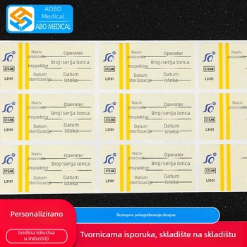 Obo PVC medicinski kemijski indikator RF etiketa za sterilizaciju parom visokih temperatura — prilagodljiva za bolnice i zdravstvene centre