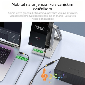 Audio kabel za snimanje i prijenos A601C, 3,5 mm, bakreno jezgro, niklovano