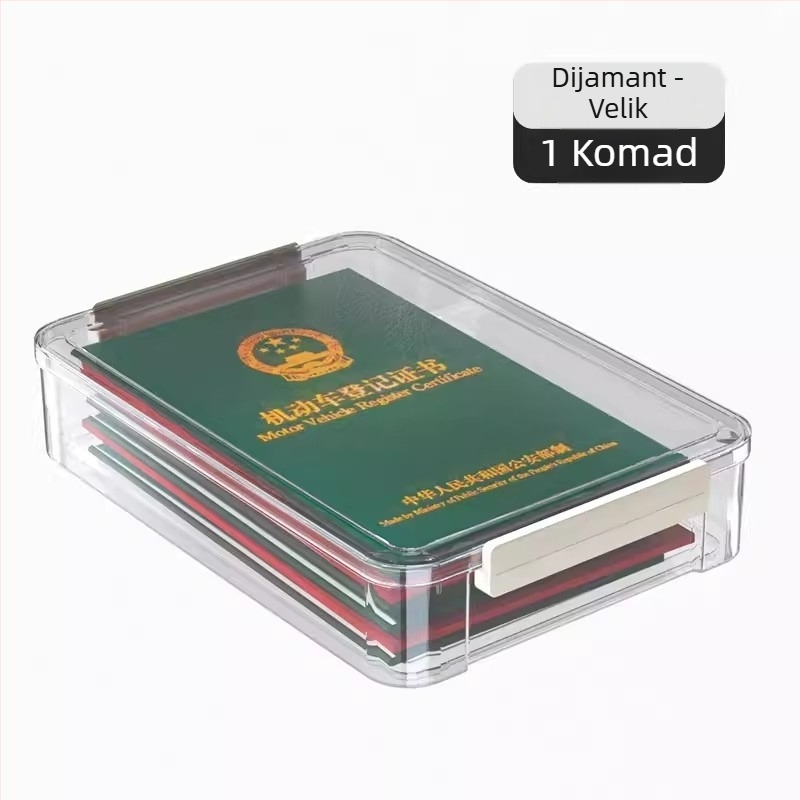 Kutija za skladištenje dokumenata A4, PET, s poklopcem i brtvom, 2 L kapacitet, moderan minimalistički dizajn, mogućnost tiskanja logotipa, modeli: kratki ili visoki