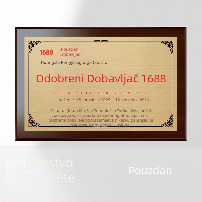 Tablica identifikacije od nehrđajućeg čelika | Sitotisak tisk | Prilagodljivo | Model 111 za strojnu opremu