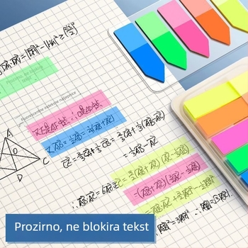 Ručna naljepnica za pisanje s prozirnom indikator stranom, može se pisati