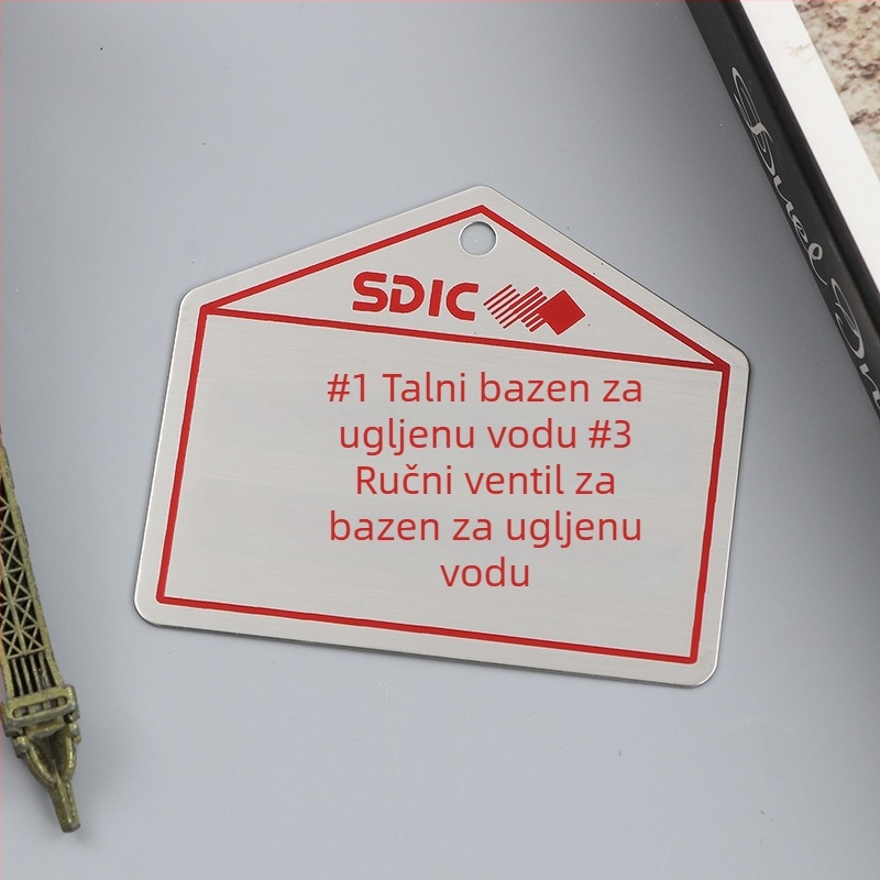 Metalne natpisne pločice za industrijsku opremu, sitotisk na aluminiju i natpisi od nehrđajućeg čelika