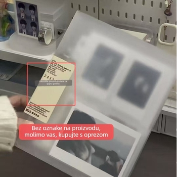 Muji stil fotoalbum s PP koricom, s izmjenjivim listovima, velik kapacitet