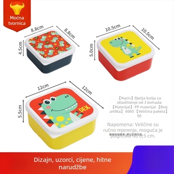 Shunshida plastična kutija za ručak, natto ambalaža, kvadratni oblik, moderni minimalistički stil, 1 set