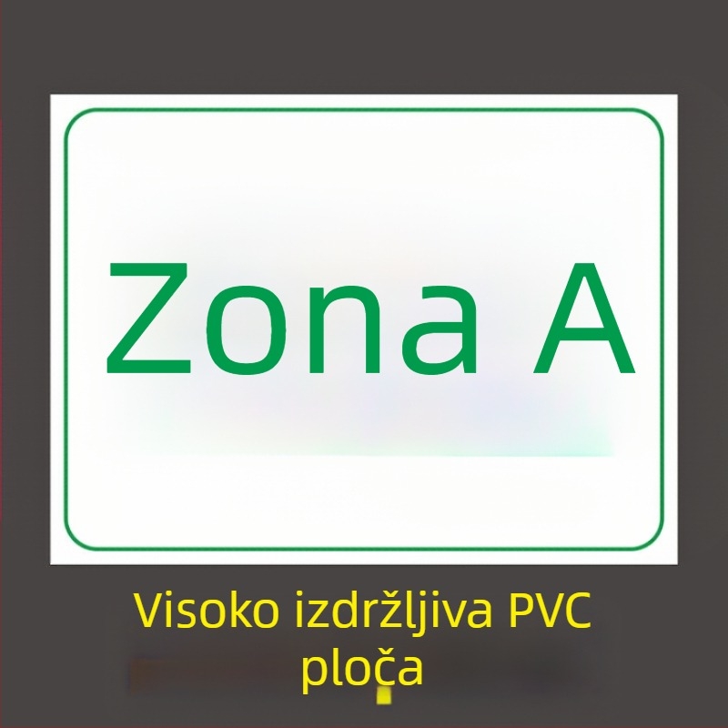 Prilagođene tablice za skladišne police, podjele i radne prostore; UV ispis; prilagodljiv materijal; pogodno za natpise