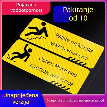 Podne upozoravajuće naljepnice - vanjskih protukliznih, vodootpornih, izdržljivih dugih traka - PVC, digitalni ispis, samoljepljive za identifikaciju proizvoda
