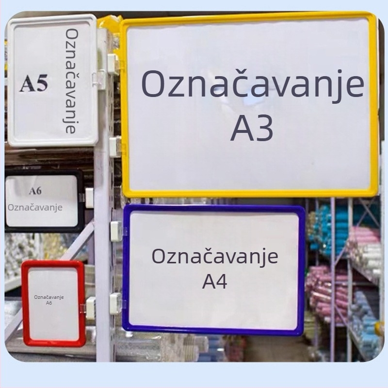 A4 magnetske oznake za police, označavanje skladišnih pozicija materijala