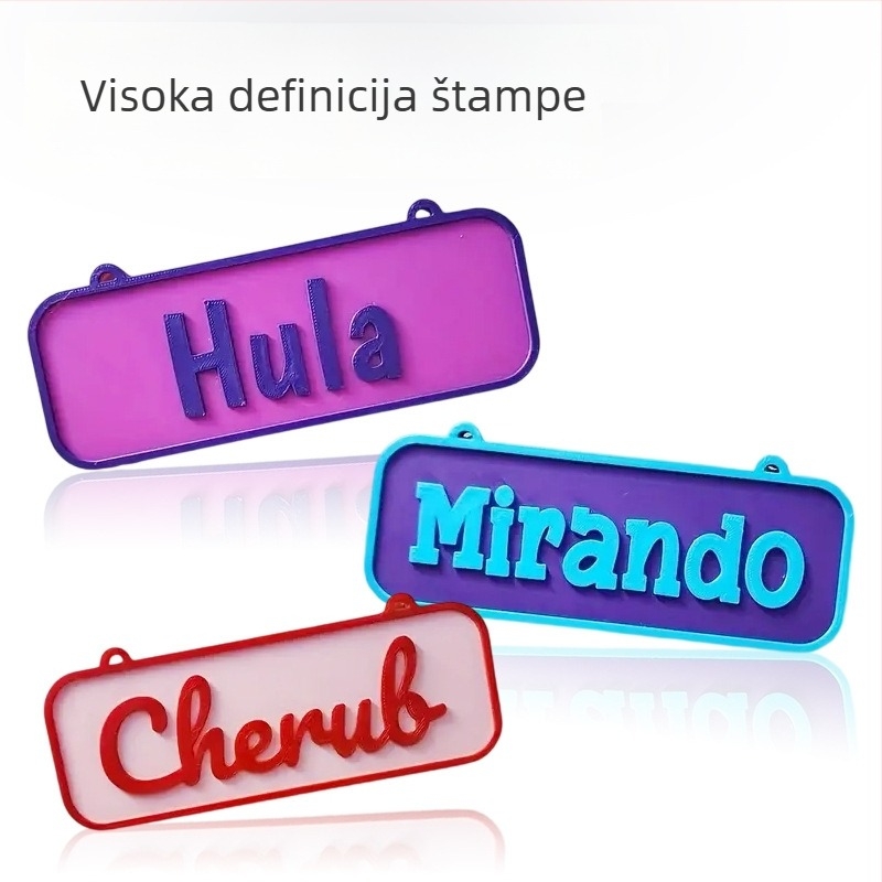 Aluminijska pločica s logom i UV otiskom, prilagodljiva dekorativna metalna pločica