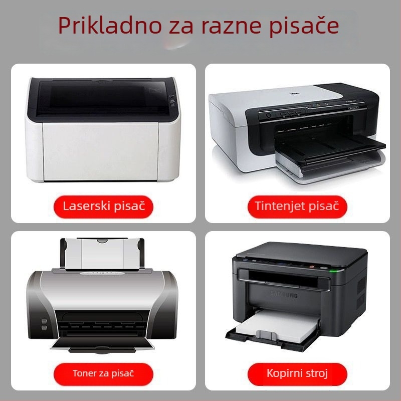 Samoljepljivi papir za etikete za lasersko i tintno tiskanje, 170 gsm, ispisiv, za logistiku