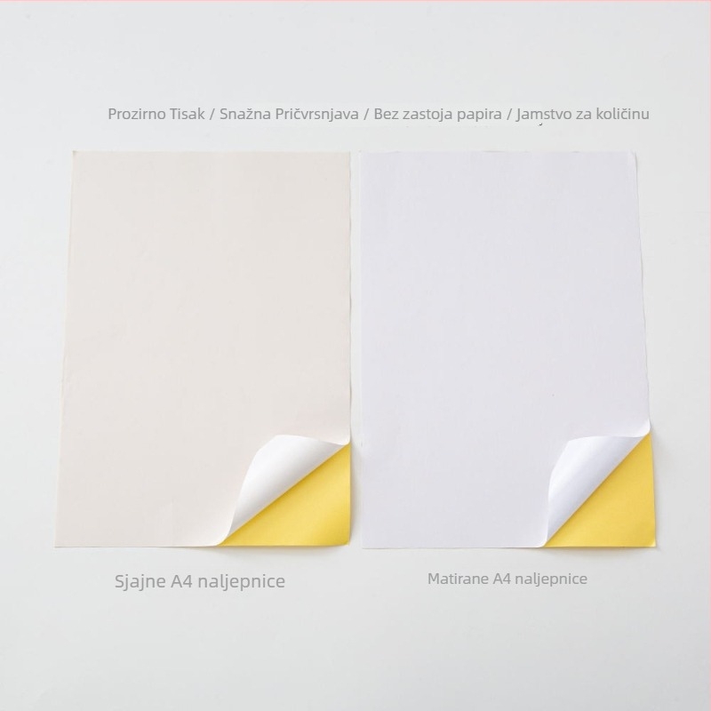 Samoljepljiva etiketa (Marka: Druga; Materijal: Samoljepiva; Dugotrajna otpornost na temperaturu: Druga; Obrada i prilagođavanje: Da)