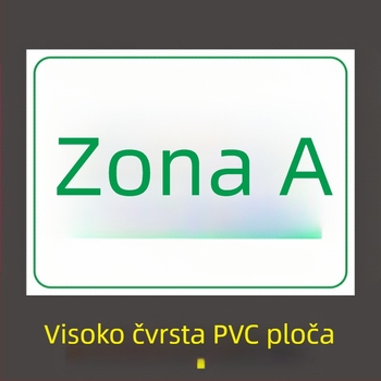 PVC sigurnosni znaci za skladište sa zonama dijeljenja, oznake identifikacije polica, UV tisak, prilagodljive