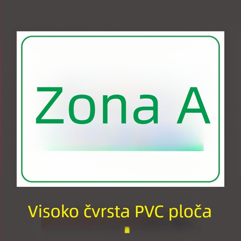 PVC sigurnosni znaci za skladište sa zonama dijeljenja, oznake identifikacije polica, UV tisak, prilagodljive