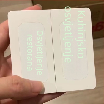 Poklopac prekidača rasvjete sa svjetlećim indikatorom, dekorativna zidna naljepnica, luksuzni stil, prilagodljivo