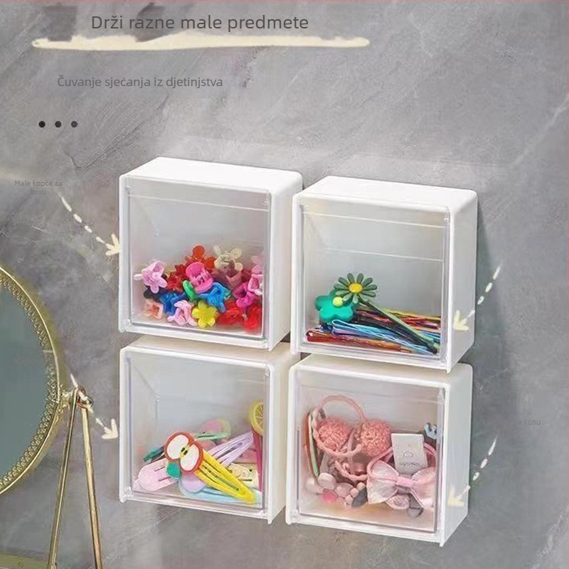 Zidna kutija za kozmetiku u kupaonici, model 99925, PP plastika, 100% novi materijal, za kozmetiku