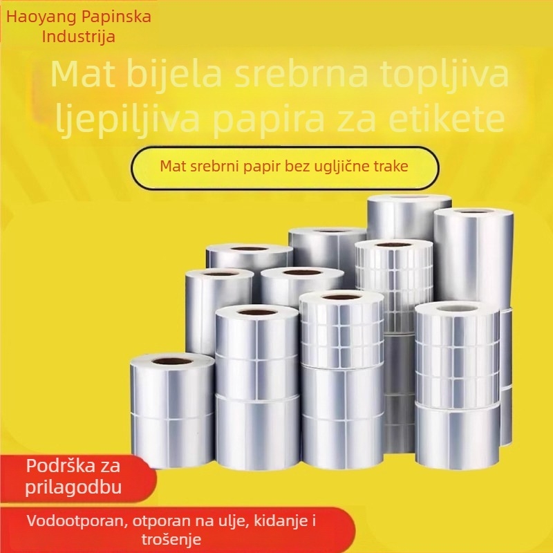 Samo-ljepljiva etiketa – Mat papir, vodootporna, prilagođena ručno otisnuta, razni oblici